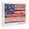 Stupell Industries God Bless America Phrase Macrame Pattern Flag Canvas Wall Art